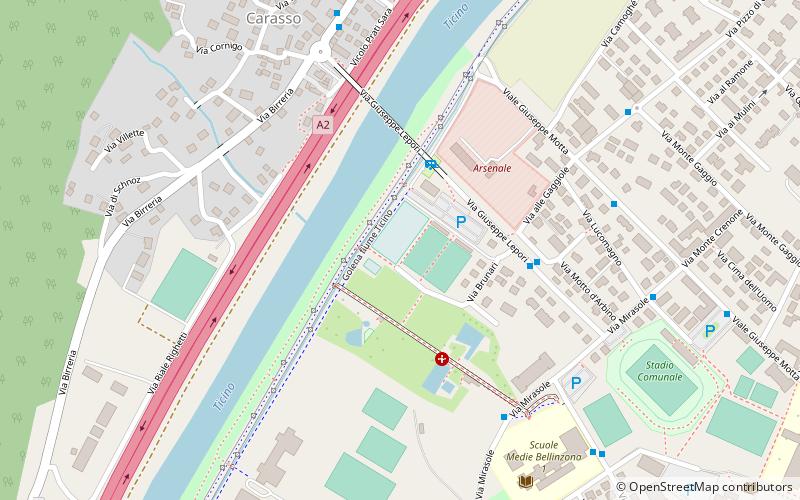 carasso bellinzone location map