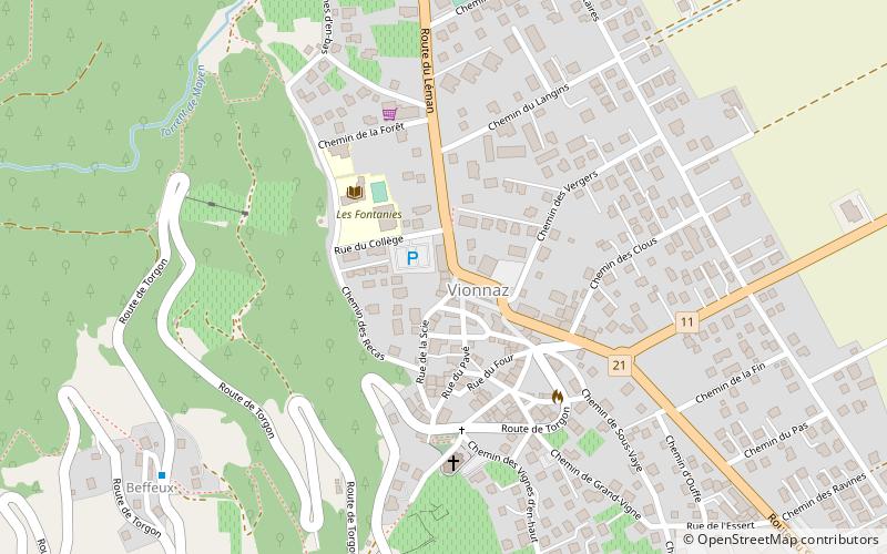 Vionnaz location map