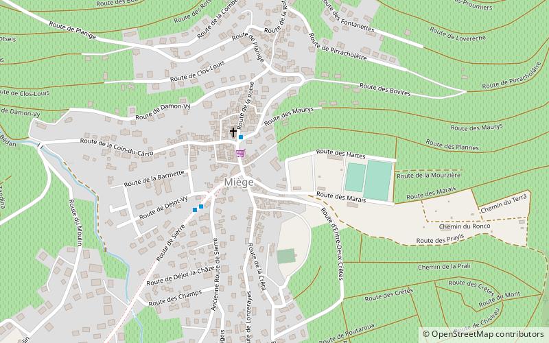 Miège location map