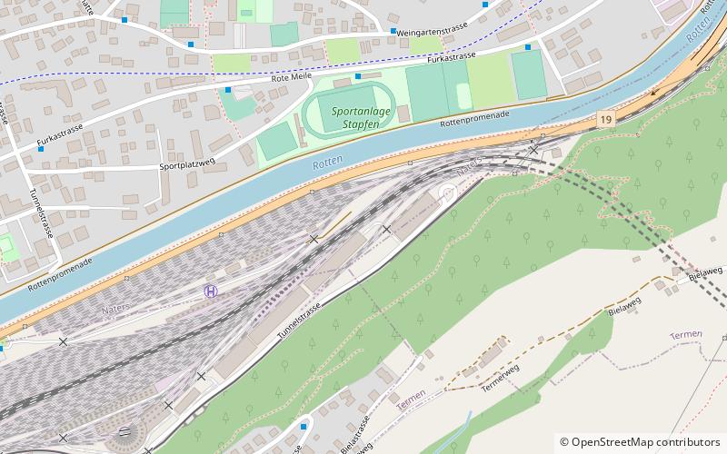 Simplon Tunnel location map