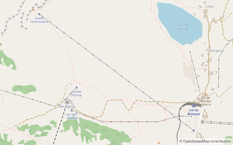 Le Chamossaire location map