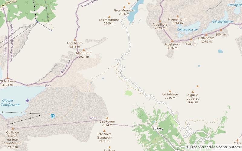Sanetsch Pass location map