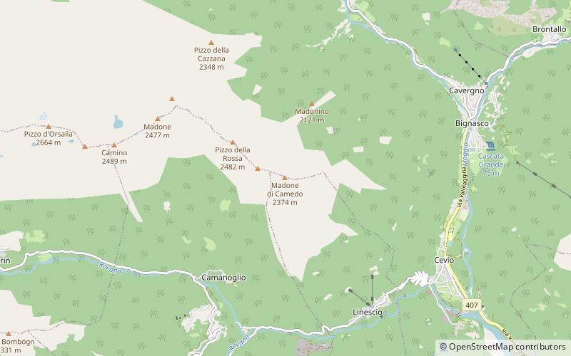 Madone di Càmedo location map