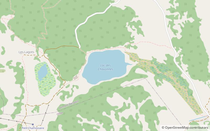 Lac des Chavonnes location map
