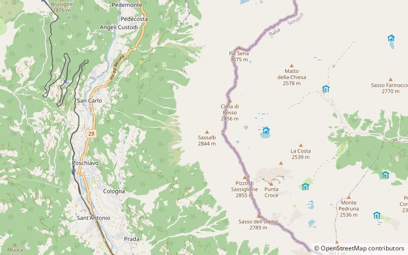 Sassalb location map