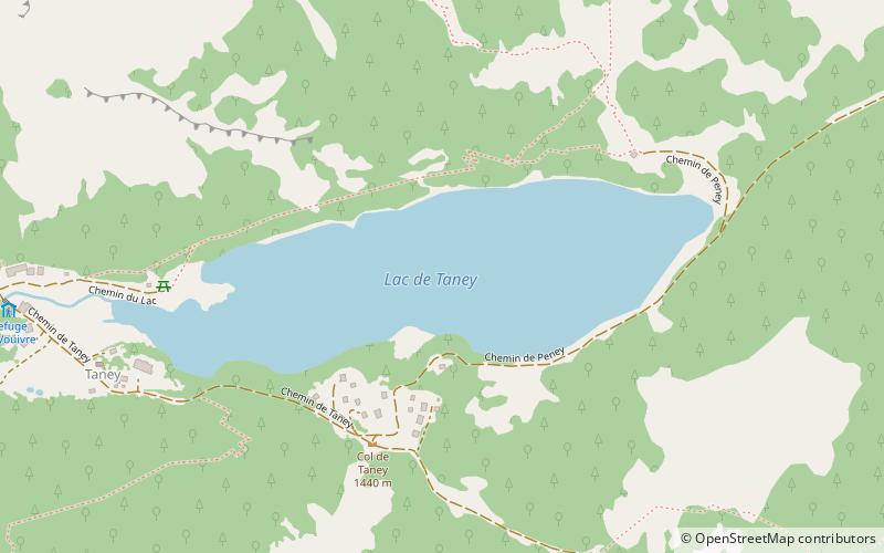 Lac de Taney location map