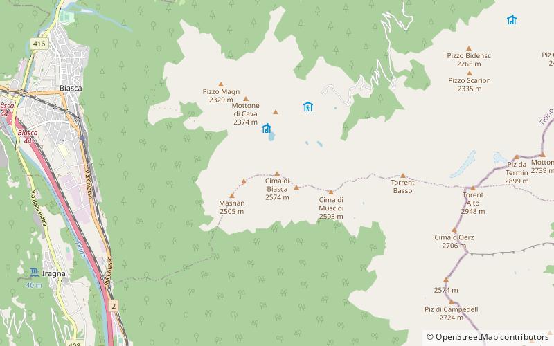cima di biasca location map