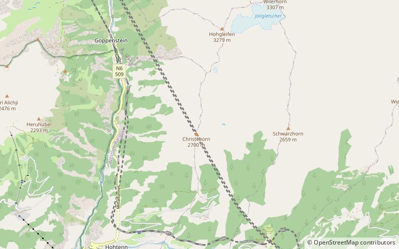 chistehorn swiss alps jungfrau aletsch location map
