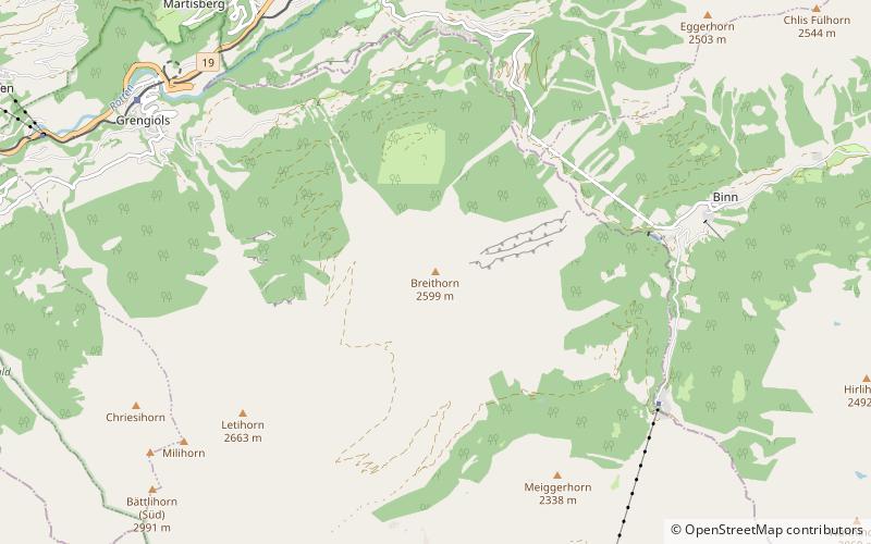 breithorn location map