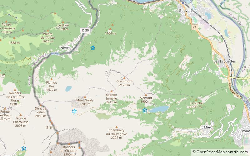 Grammont location map
