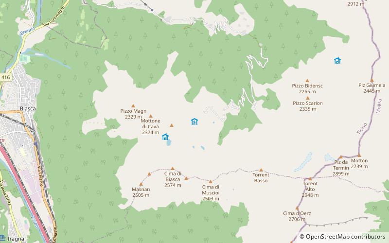 Capanna Cava location map