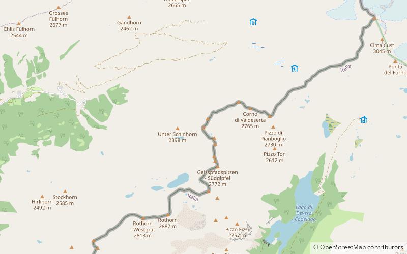 Gross Schinhorn location map