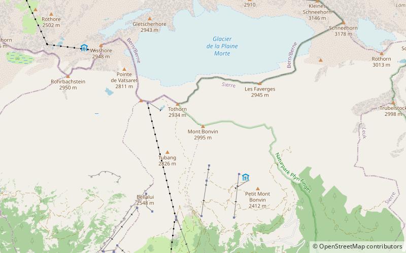 Mont Bonvin location map