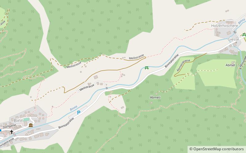 Binntal location map