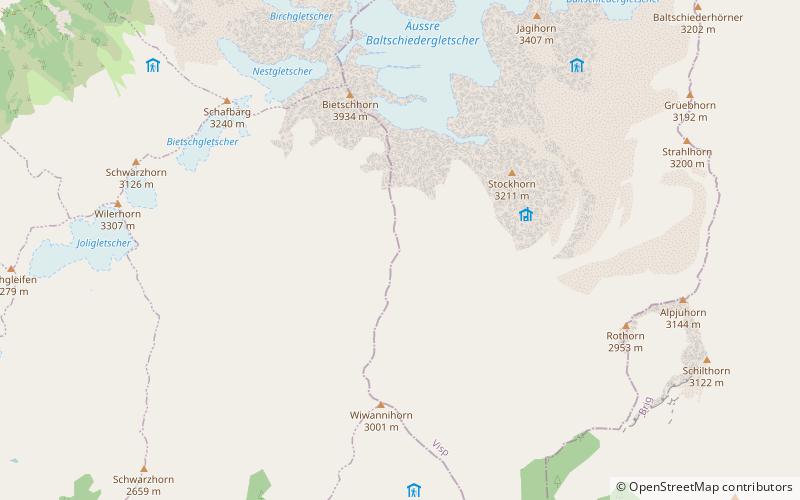 Tieregghorn location map