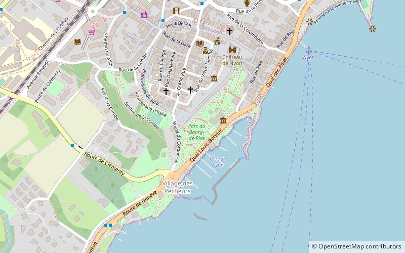 parc du bourg de rive nyon location map