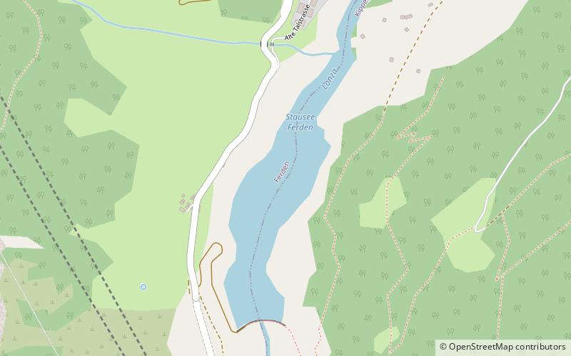 Stausee Ferden location map