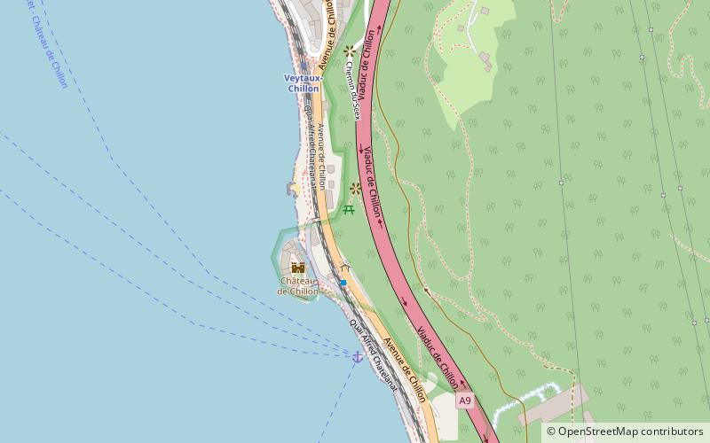 Fort de Chillon location map