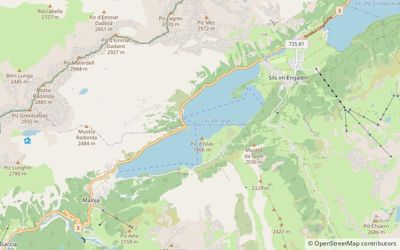 Lago Sils location map