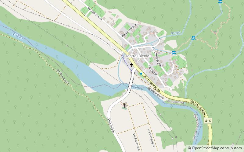 Blenio Valley location map