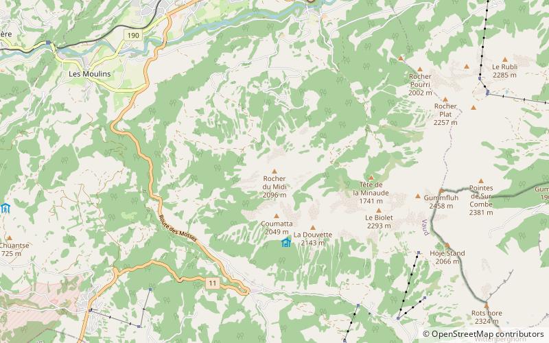 Rocher du Midi location map