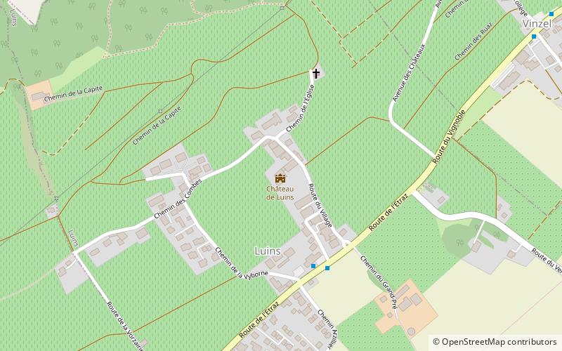 Luins Castle location map
