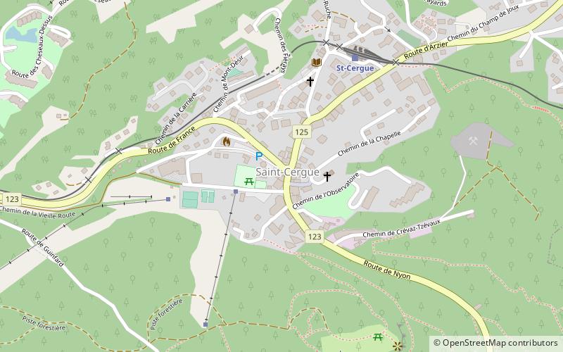 Commune de la St-Cergue location map