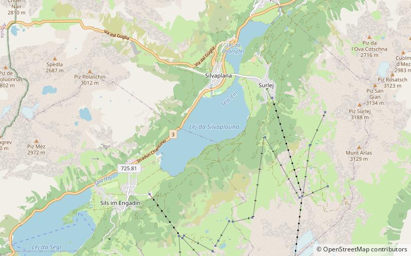 Lake Silvaplana location map
