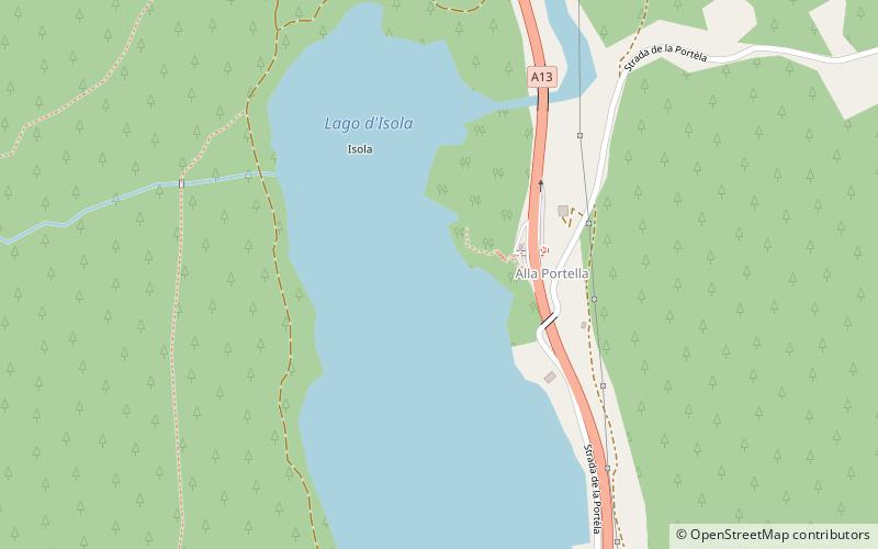 Lago d’Isola location map