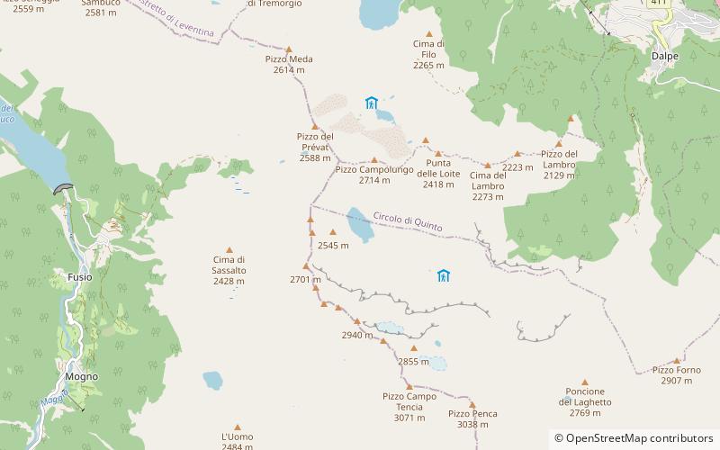 Lago di Morghirolo location map