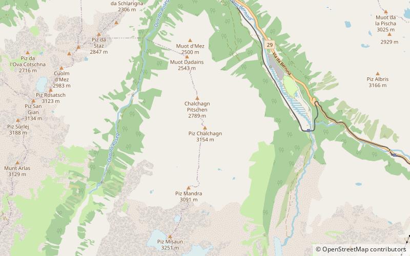 Piz Chalchagn location map