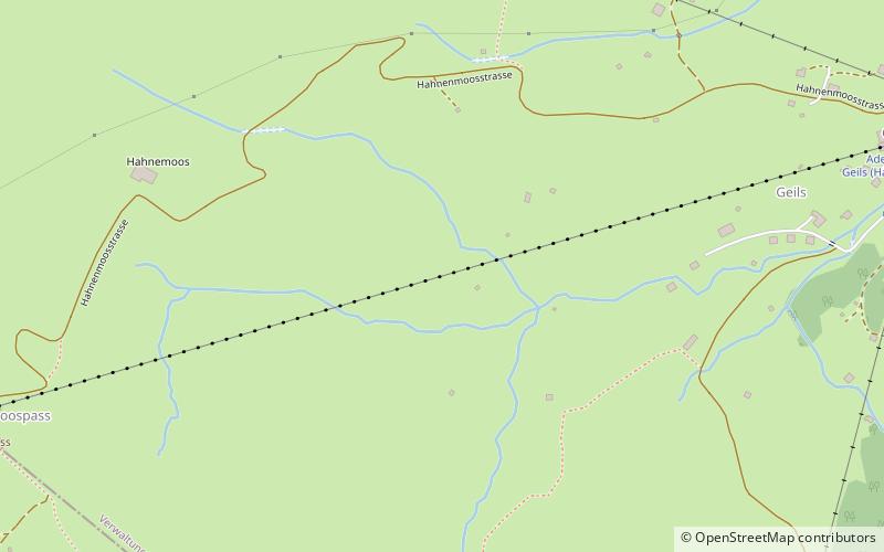 Hahnenmoos Pass location map