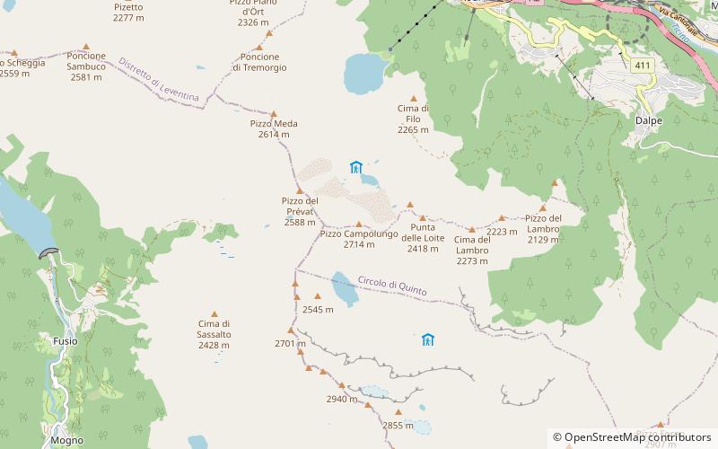 Pizzo Campolungo location map