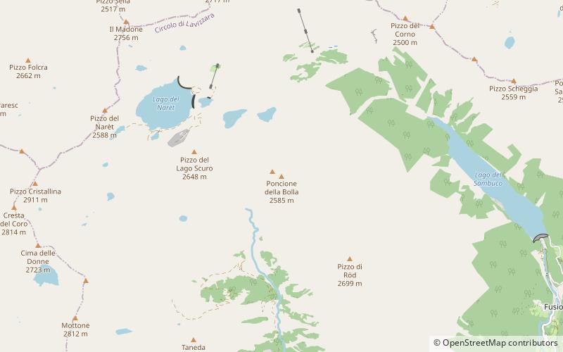 poncione dei laghetti location map