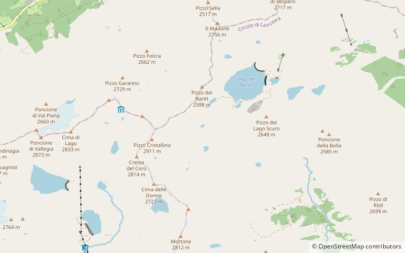 Lake Cristallina location map