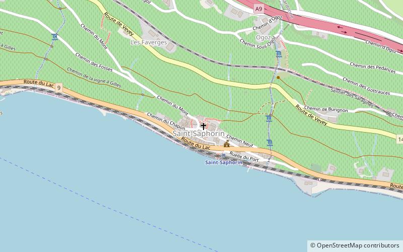 Villa romaine de Saint-Saphorin location map