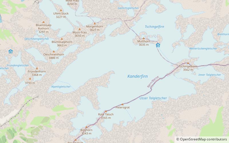 Kanderfirn location map