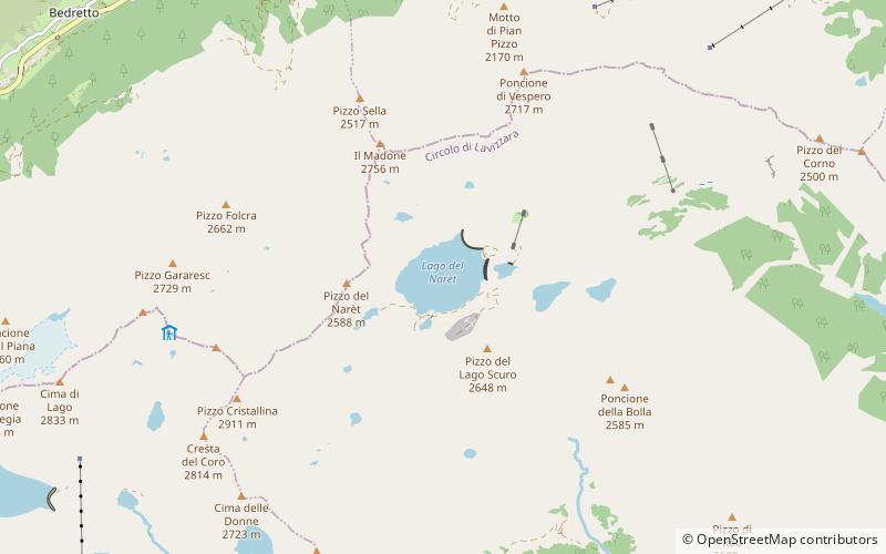 Lago del Narèt location map