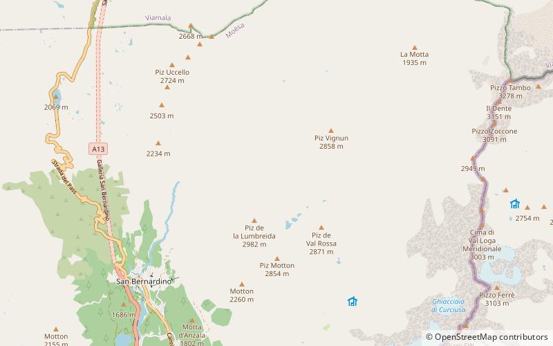 Piz de la Lumbreida location map