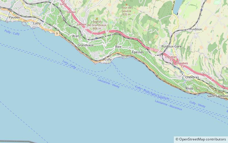 distrito de lavaux oron location map