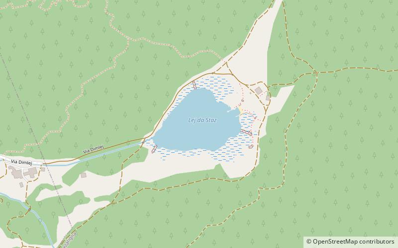 Lac de Staz location map