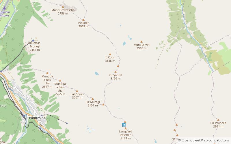 Piz Vadret location map