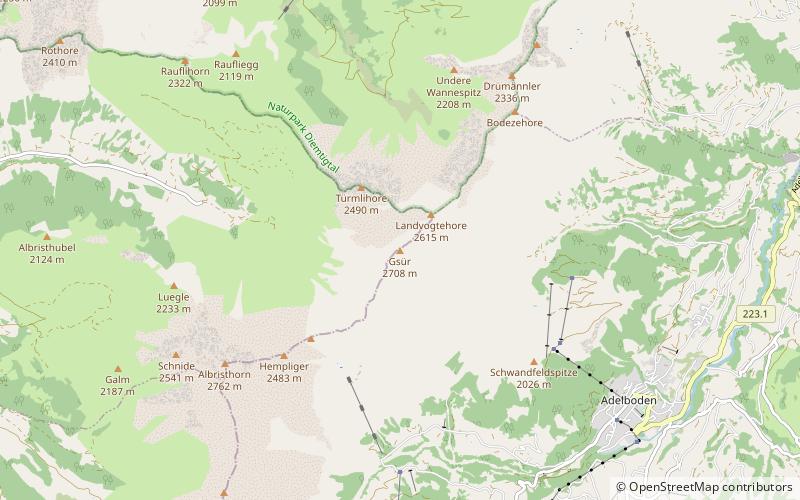 Gsür location map