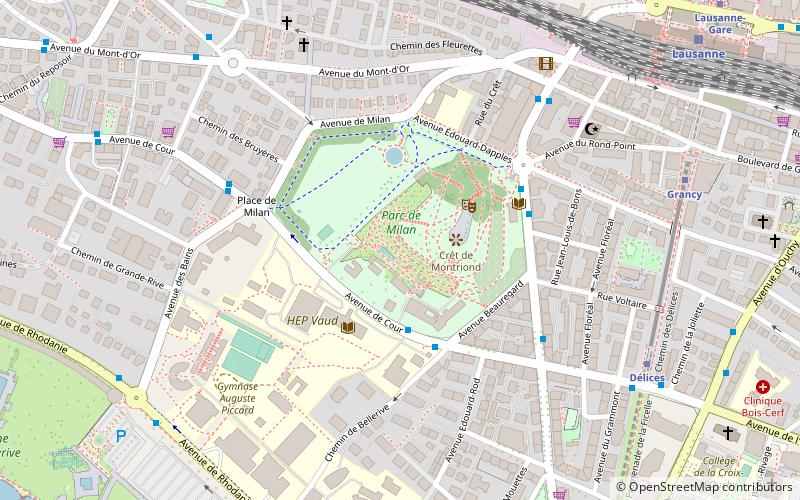 Musée et jardins botaniques cantonaux location map