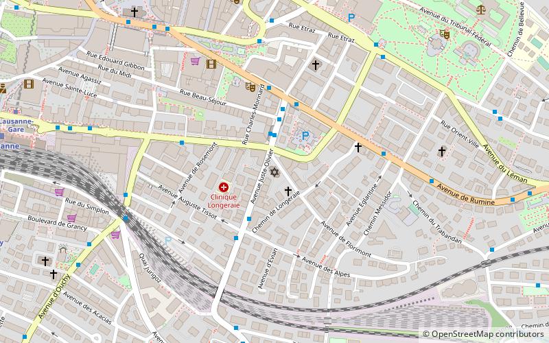 Sinagoga de Lausana location map