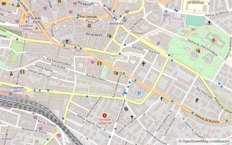 Lausanne Opera location map