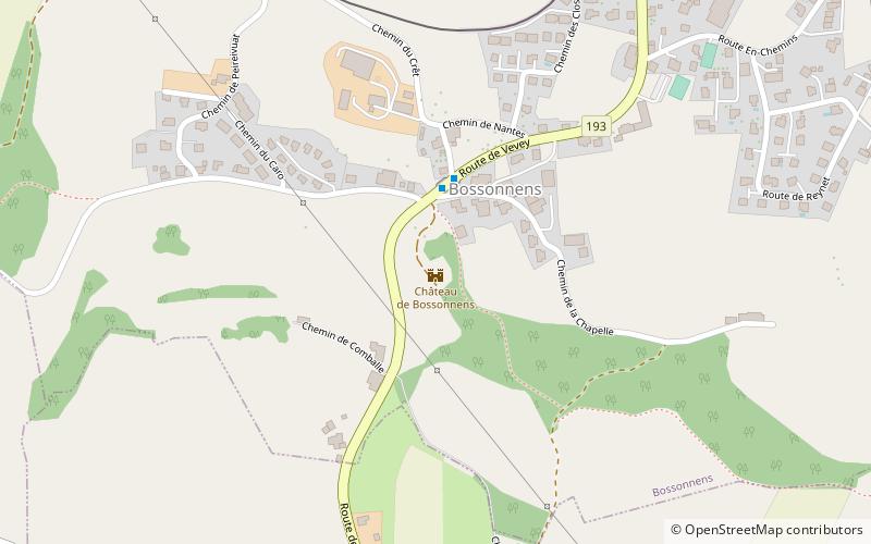 Burgruine Bossonnens location map