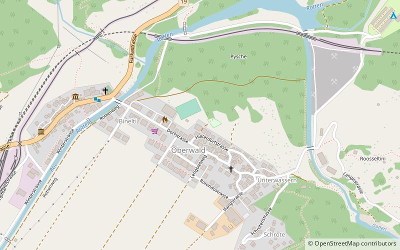 Obergoms location map