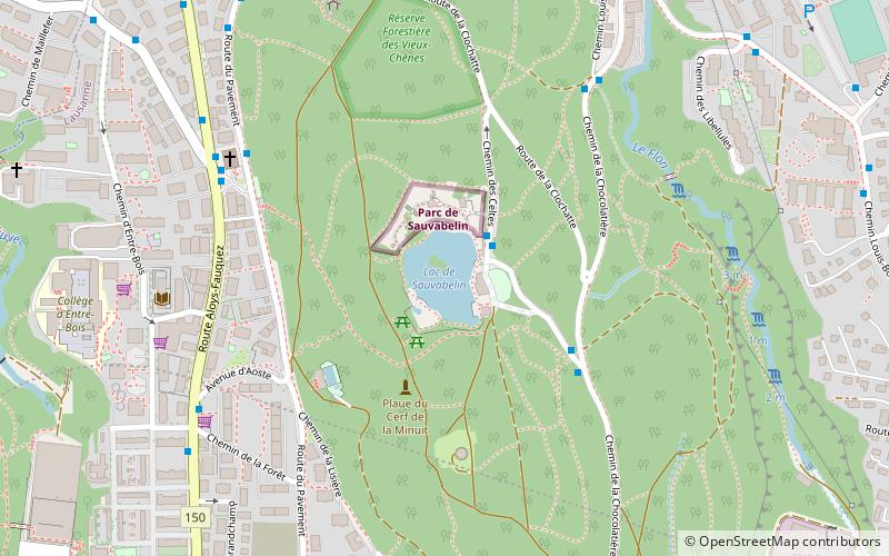 Lac de Sauvabelin location map