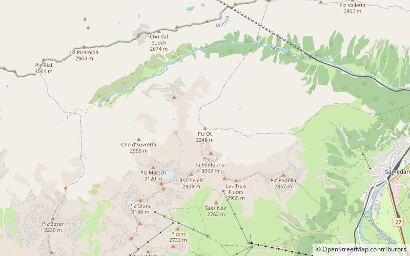 Piz Ot location map